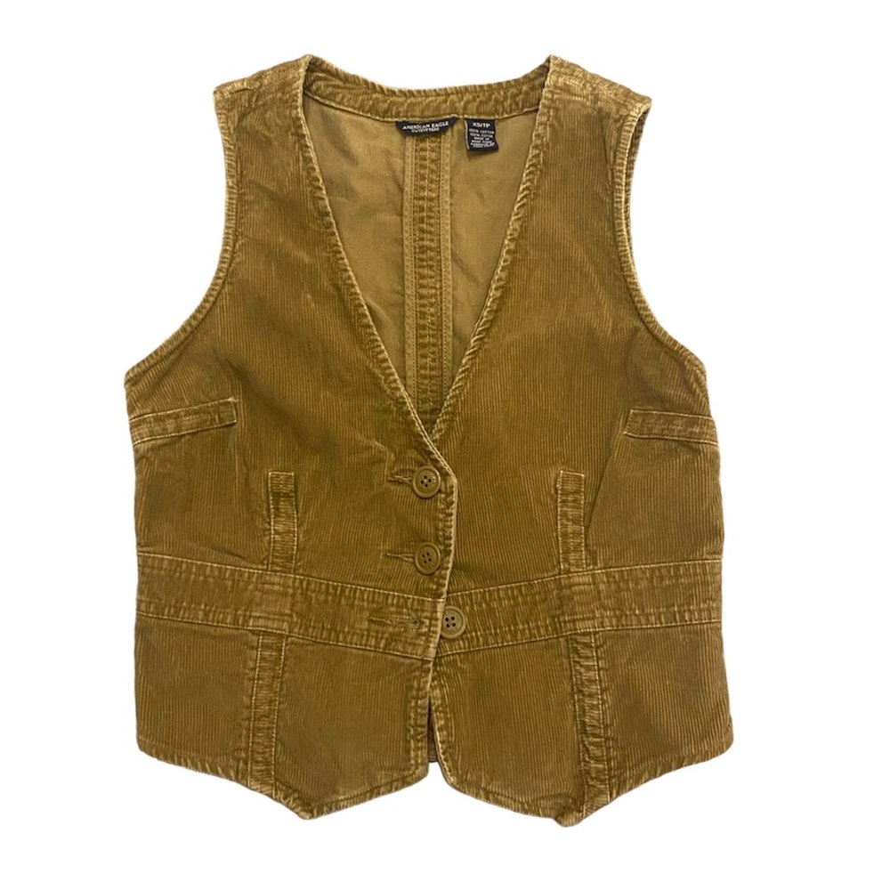 vintage american eagle corduroy vest